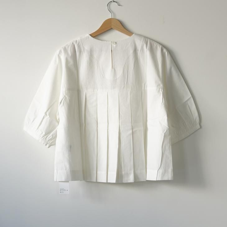 Cion (シオン) | コットンタックブラウス (off white