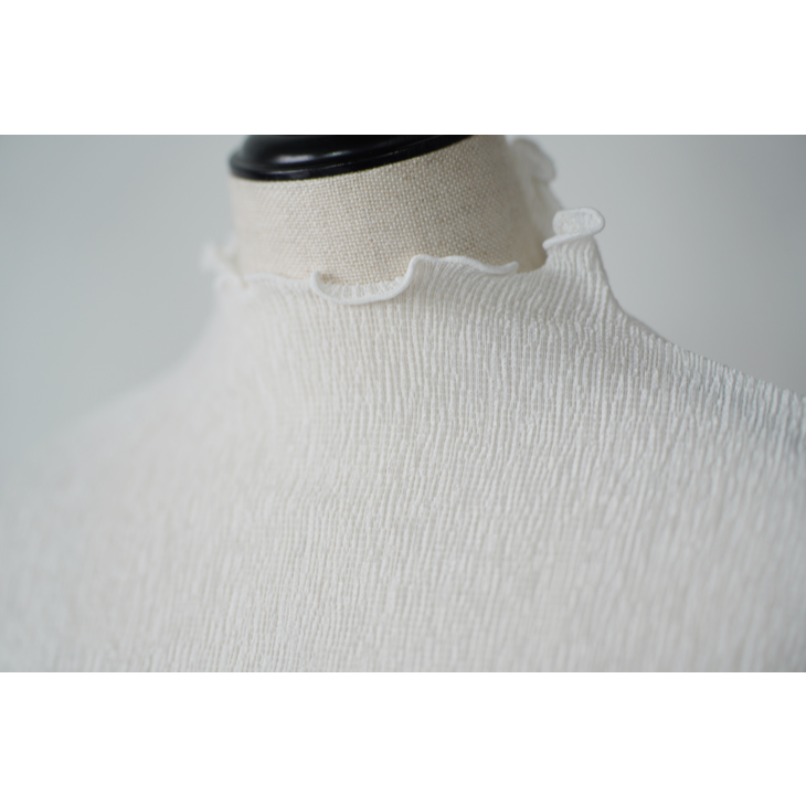 【SALE セール】FILUM | こだわりおとなプルオーバー (off white / gray) | トップス シンプル お洒落 FILUM | こだわりおとなプルオーバー (off white / gray