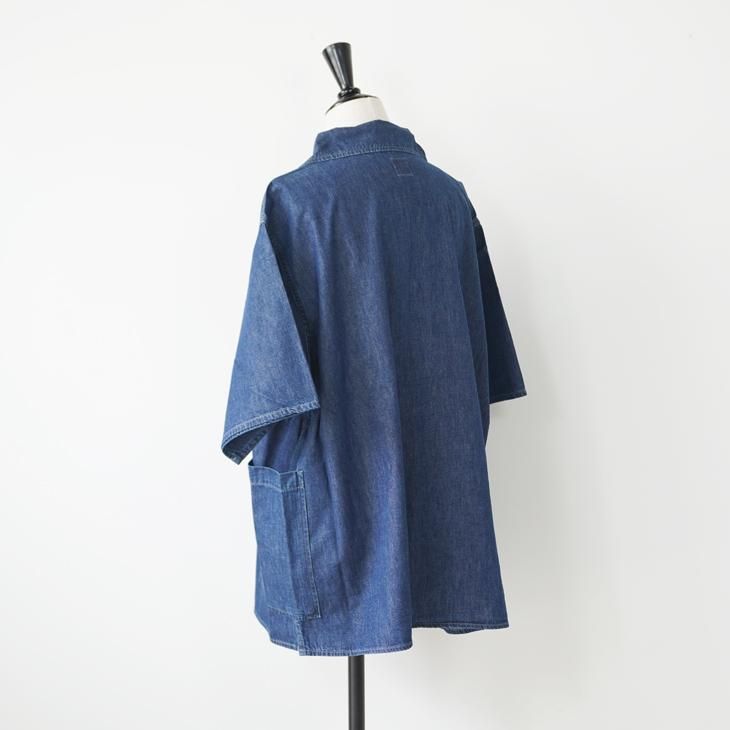 ORCIVAL | LDT SKIPPER SHORT SLEEVE SHIRT (indigo) size 4