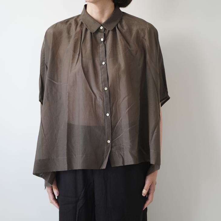 utilite (ユティリテ) | ボックスシャツ (brown) | トップス シャツ お洒落 utilite (ユティリテ) | ボックスシャツ (brown) | トップス
