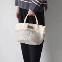 CLEDRAN (����ɥ��) | HAND��WORK SISAL LAME MIX BASKET (gray/natural) | �ϥ�ɥХå� �����Хå� ��ξ��ʲ���