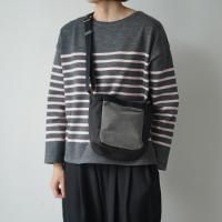 CLEDRAN (ɥ) | LANG COMBI SHOULDER (black x charcoal) | Хå  ʥ ͹ ξʲ