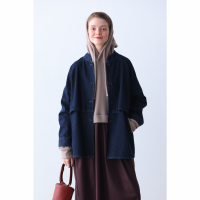 KELEN () | FLAP DESIGN MAO COLLAR DENIM JACKET 