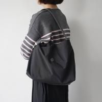 CLEDRAN (クレドラン) | ARU COMBI HALF SHOULDER (black x dark gray) | ショルダーバッグ ナイロン レザーの商品画像