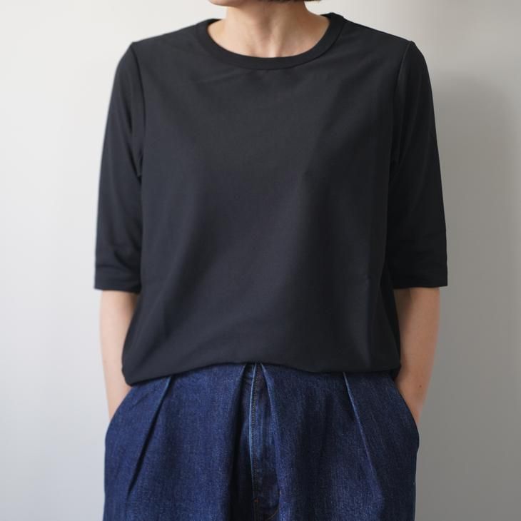 lelill (レリル) | THE ハイテク BASIC 6分袖 T (ブラック) size