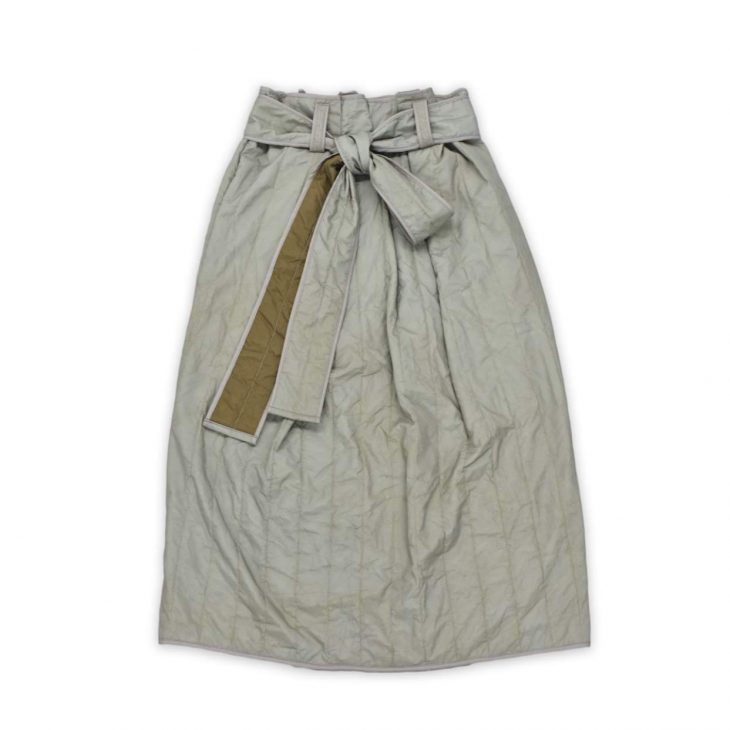 sneeuw (スニュウ) | ウォッシュトキルティングスカート (grey) one