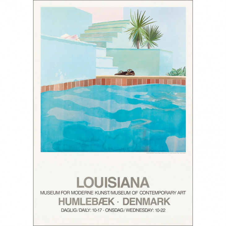 アート ポスター デヴィッド・ホックニー ミュージアムポスター LOUISIANA | DAVID HOCKNEY - POOL AND STEPS (1971) | A1