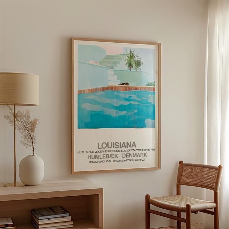 LOUISIANA | DAVID HOCKNEY - POOL AND STEPS (1971) | A1 アート