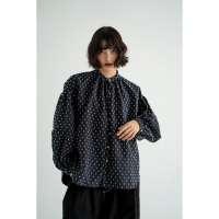 MANON (ޥΥ) | NYLON DOT JACQUARD AMICAL SHIRT (black) | ʥɥåȥ㥬ɥߥ륷Ĥξʲ