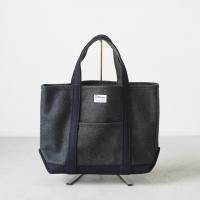 ORCIVAL | HML HEAVY MELTON TOTE BAG MEDIUM (top charcoal x navy) | Х ȥ ȡȥХå ߥǥξʲ