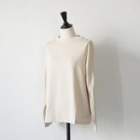 handvaerk | 60/2 BOTTLE NECK L/S T-SHIRT (oatmeal/pink sand/lilac grey) size S | ϥɥС ܥȥͥåξʲ