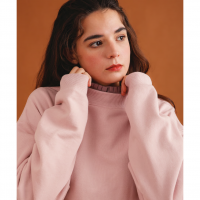amne () | FRENCH TERRY oval crew (pink) | size 1 եƥ꡼ Х륯롼ͥåξʲ