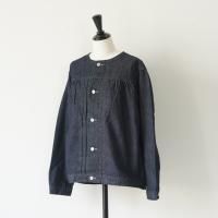 sasanqua by trees (󥫥Хĥ꡼) | No collar denim jacket (indigo) size 1 | Ρ顼ǥ˥ॸ㥱åȤξʲ