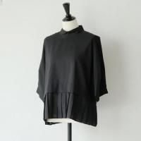 WHYTO. (ۥ磻) | HEM PLEATS BLOUSE (black) size 38 | ȥåץ ֥饦 ֤ξʲ