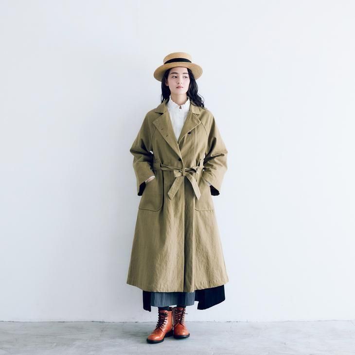 MAGALI　トレンチコート　ロングコート MAGALI | コットンリネン・アンティークキャンバス・トレンチ