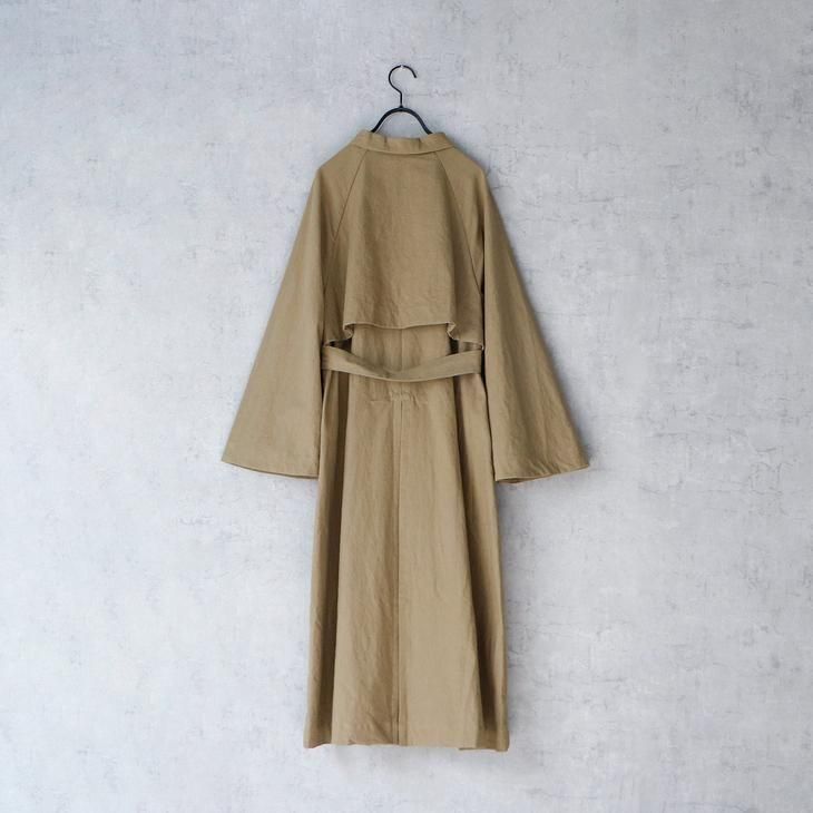 MAGALI | コットンリネン・アンティークキャンバス・トレンチ