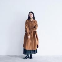 極美品　タグ付き　magari マガリ コットンウール　コートワンピース すっきりと見えるのに、 ゆったりとしたサイズ感がうれしい コットン