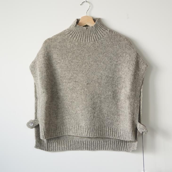 utilité グレージュハイネックニットベスト　ユティリテ utilite (ユティリテ) | モックネックベスト (グレージュ