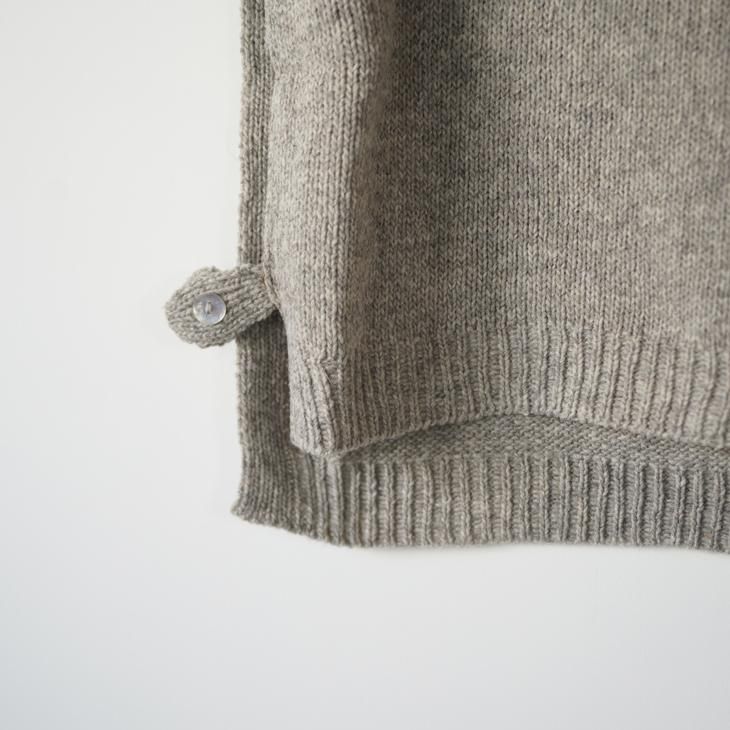 utilite (ユティリテ) | モックネックベスト (グレージュ/ブラウン