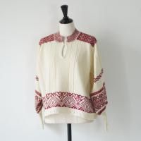 ASEEDONCLOUD | Seiyako jacquard blouse (off white/black) one size | ˥å  ɥ󥯥饦 25AWξʲ