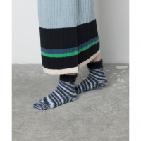 TRICOTE (トリコテ) | KASURI SHAGGY SOCKS (black/gray/beige) | 靴下 ソックスの商品画像