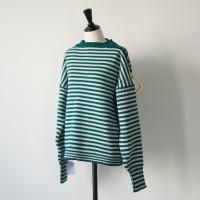 Le Tricoteur | OFF SHOULDER CROPPED GUERNSEY SWEATER size 50 | 2��Ÿ�� �˥å� �������� �롦�ȥꥳ���塼��ξ��ʲ���