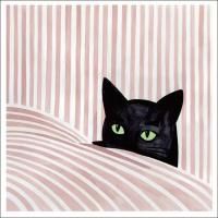 Iga Kosicka | Black Cat | 50x50cm �����ȥץ���/�����ȥݥ����� �̲� �ǥ�ޡ����ξ��ʲ���