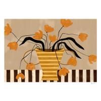 THE POSTER CLUB x  Frankie Penwill | Flowers in Yellow Striped Vase | 30x40cm ȥݥ ̲ ǥޡξʲ