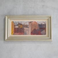 Unknown (作者不詳) | Cityscape | Oil painting 油絵 北欧 スウェーデン ミッドセンチュリー MDCの商品画像