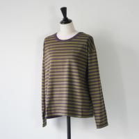 A WORLD OF CRAFT | long sleeve T-shirt (olive/aubergine) size M | �ܡ�����T����� Ĺµ �̲� ���������ǥ�ξ��ʲ���