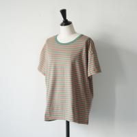 A WORLD OF CRAFT | short sleeve T-shirt (green/apricot) size M | �ܡ�����T����� Ⱦµ �̲� ���������ǥ�ξ��ʲ���