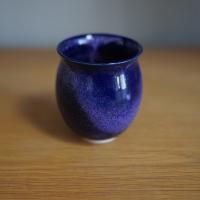 Vintage Scandinavian Studio pottery | Purple rain glaze vase (deep blue) | �̲�������ơ��� ���� ���������ǥ�ξ��ʲ���