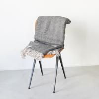 TWEEDMILL | Herringbone Charcoal & Silver Gray Throw |  (150x183cm)  ĥɥߥ ֥󥱥å إܡξʲ