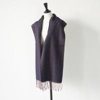 PIERRE QUIOC (ԥ륭å) | Estampes echarpe (purple/beige) |  ޥե顼 إܡξʲ