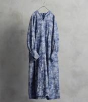 the last flower of the afternoon | �������� Key neck A line dress (blue) | ���饹�ȥե����֥����ե����̡���ξ��ʲ���