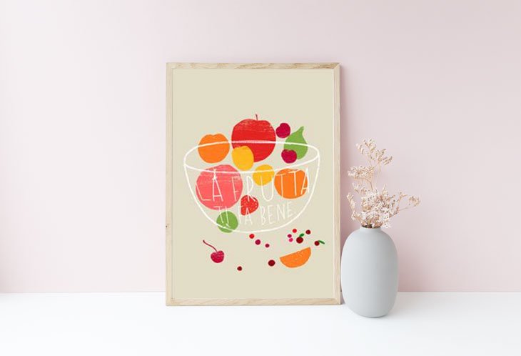 ANEK | LA FRUTTA - FRUIT ART | アートプリント/ポスター (50x70cm