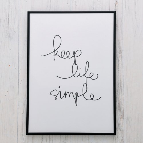 THE MOTIVATED TYPE | KEEP LIFE SIMPLE | A3 アートプリント/ポスター