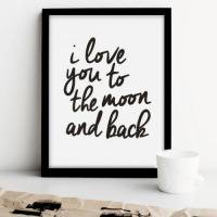 SALE 20%աTHE MOTIVATED TYPE | I LOVE YOU TO THE MOON AND BACK | A3 ȥץ/ݥξʲ