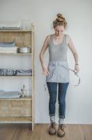 not PERFECT LINEN | LINEN CAFE APRON (ice blue) | ץξʲ