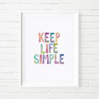 THE MOTIVATED TYPE | KEEP LIFE SIMPLE (colour) | A3 ȥץ/ݥξʲ