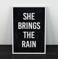 ڥͥݥ̵LES TEMPS MODERNES | SHE BRINGS THE RAIN (black) | A4 ȥץ/ݥξʲ