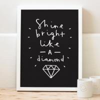 SALE 20%աOLD ENGLISH CO. | SHINE BRIGHT LIKE A DIAMOND (WHITE/BLACK BACKGROUND) | A4 ȥץ/ݥξʲ
