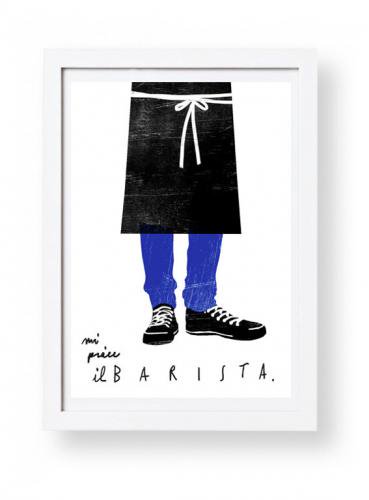 ANEK | BARISTA | アートプリント/ポスター (50x70cm)【北欧 カフェ