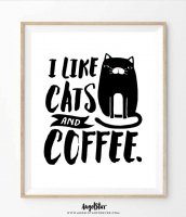 ڥͥݥ̵THE LOVE SHOP | I LIKE CATS AND COFFEE | A4 ȥץ/ݥξʲ