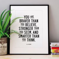 SALE 20%աTHE MOTIVATED TYPE | YOU ARE BRAVER THAN YOU BELIEVE | A3 ȥץ/ݥξʲ
