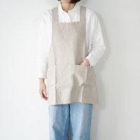 not PERFECT LINEN | SHORT SQUARE CROSS LINEN APRON (natural) | ץ ͥ  ʥ ȥ˥ ̲ 첤ξʲ