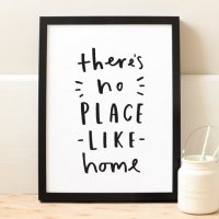 SALE 20%աOLD ENGLISH CO. | THERE'S NO PLACE LIKE HOME (BLACK AND WHITE) | A4 ȥץ/ݥξʲ