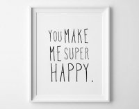 MOTTOS PRINT | YOU MAKE ME SUPER HAPPY | A3 ȥץ/ݥξʲ