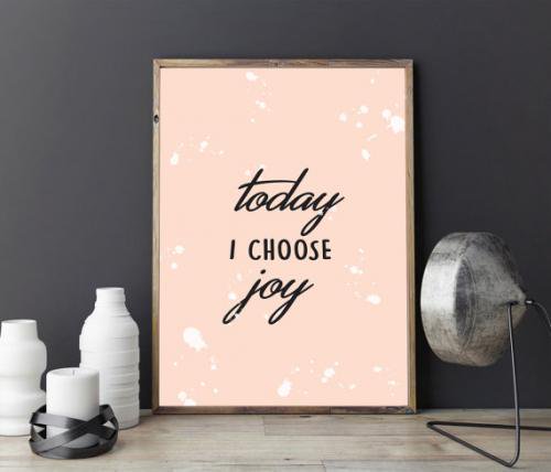 LOVELY POSTERS | TODAY I CHOOSE JOY | A3 アートプリント/ポスター