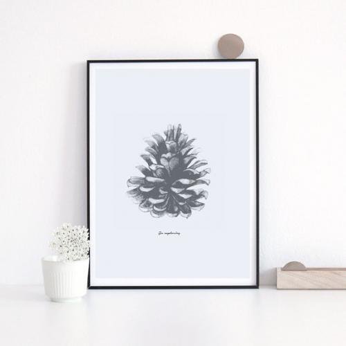 LOVELY POSTERS | PINE CONE PRINT | A3 アートプリント/ポスター